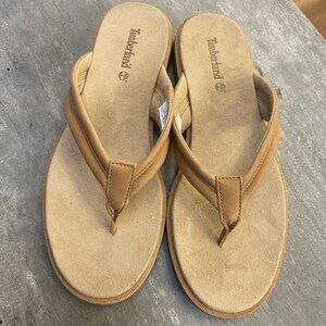 Timberland Women's Calista Bay Thong Sandal Medium Beige Full GR A2R5F-EN2